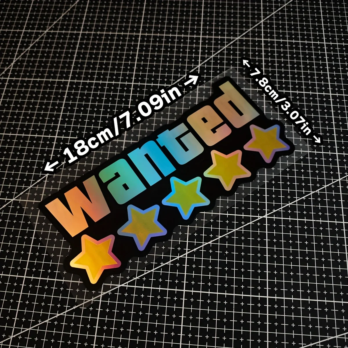 1 Limited Edition 5-Star WANTED Waterproof Vinyl Sticker Set - Laser Cut Window & Bumper Stickers Vinyl Stickers for Cars,