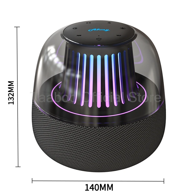 Wireless Bluetooth Speaker 5V Desktop Computer Small Speaker with Built-in Microphone 3D Surround Sound Colorful Light Subwoofer