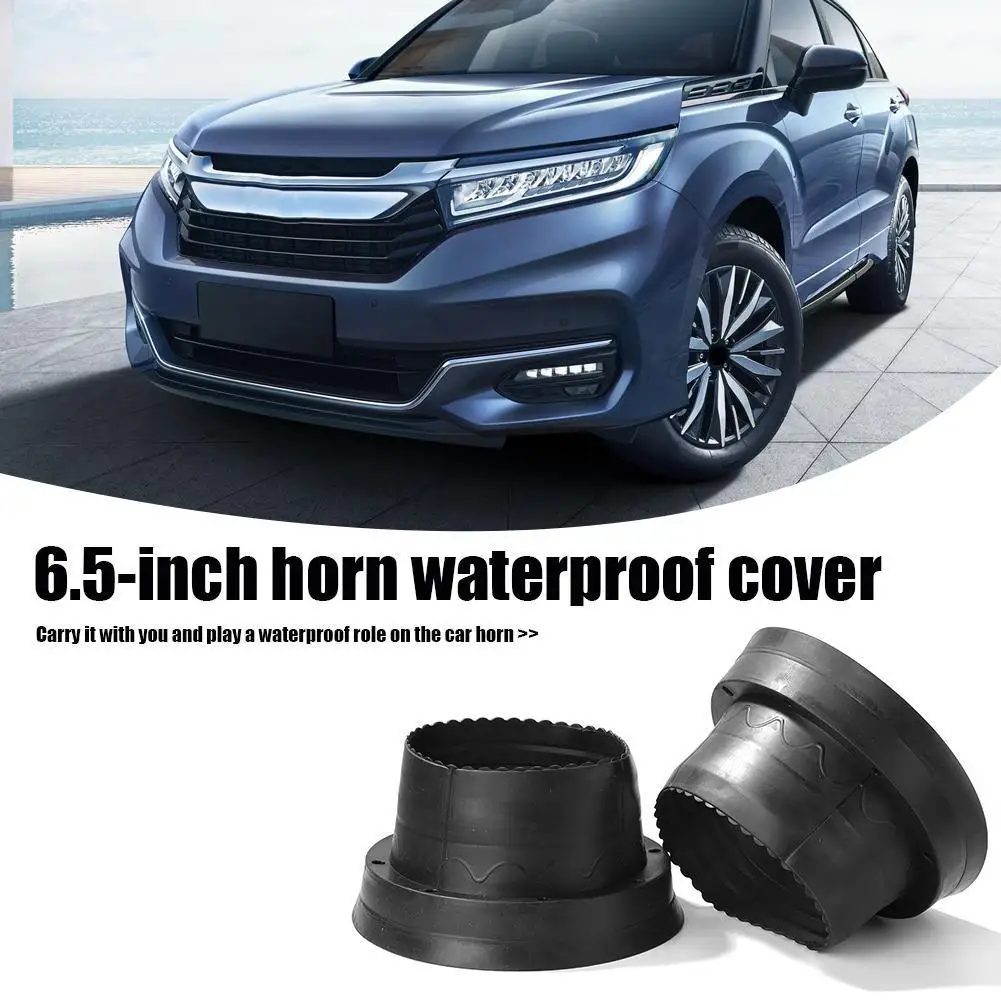 2pcs  Car Audio Speaker Decor Cover Loudspeaker Soft Silicone Foldable Auto Horn Spacer Automobiles Parts
