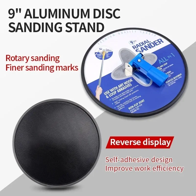 9 Inch Drywall Sander Extension Pole Wall Cleaning and Polishing 360 Circular Radial Sander Dry Wall & Painting