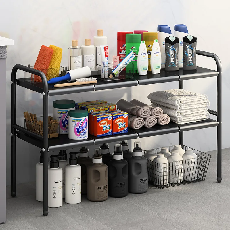 Under Sink Cabinet Organizer 2 Tier Expandable Storage Shelf for