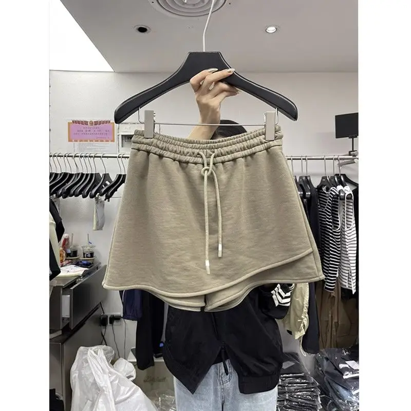 Shorts Women's Summer Loose Korean High Waist Sports Leisure Wide Legs 2024 New Home  Sleepwear Trend