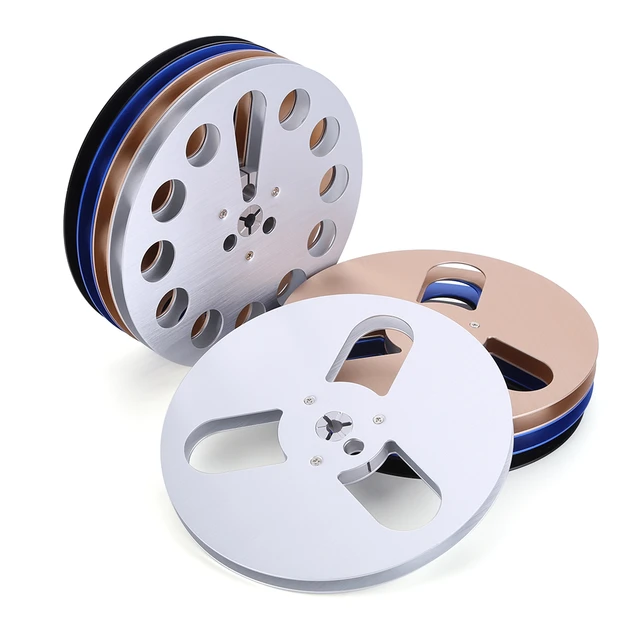  7 Inch Aluminum Alloy Takeup Reel with 3 Holes for TEAC Reel to Reel  Tape Players (Gold) : Electronics