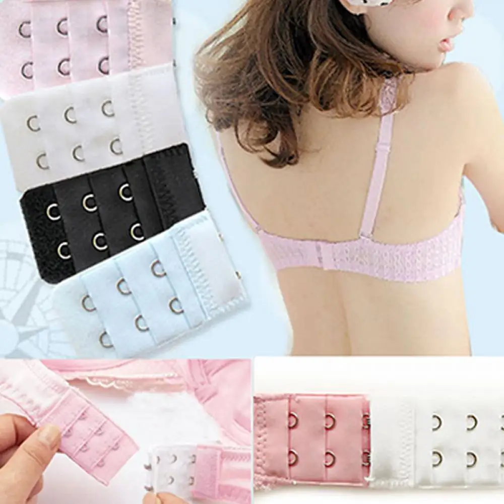 5pcs Women's Soft Comfortable Back Bra Band Extension Strap Extender  Elastic Bra Extenders Bra Extension Strap 2 Hooks 3 Row - AliExpress