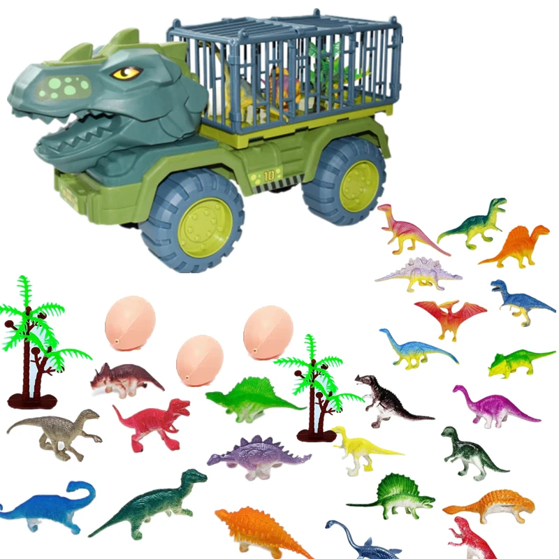 

Children's Dinosaur Toy Car Large Engineering Vehicle Model Educational Toy Transport Vehicle Toy Boy Girl with Dinosaur Gifts