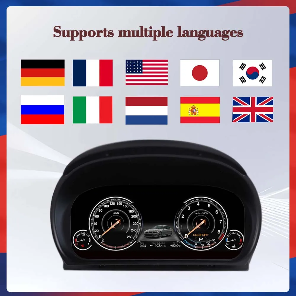 BMW 3 시리즈 E90 E91 E92 E93 2005-2012용 클러스터 디지털 대시보드, 속도계, 대시보드, 가상 조종석, 플러그 앤 플레이