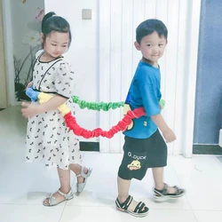 Children's Outdoor Team Building Elastic Rope Game for Active Play and Sensory Development (2M 2 kids play)
