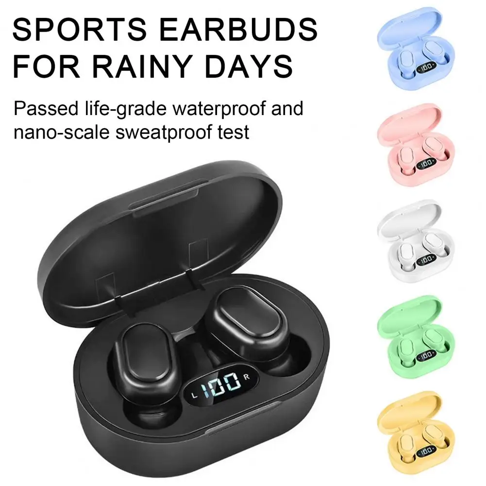 

Wireless Earbuds LED Display HiFi Sound Low Latency Nano-level Earphones Outdoor Sports Blue-compatible 5.0 Ergonomic Earbuds