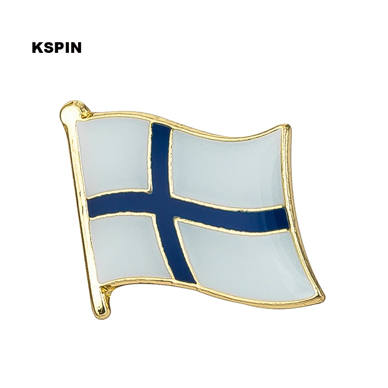 

Finland National Flag Badges Metal Pin for Clothes Rozet Makara Replica Coins KS-0061