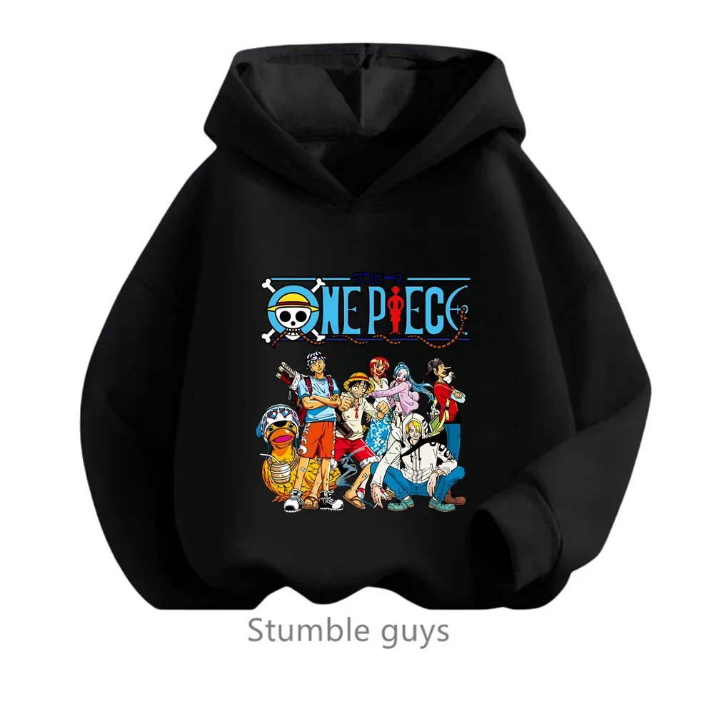 thumbnail image 1 of Sudadera con capucha de Anime One Pieces, ropa para niños, ropa para primavera y otoño para niñas, sudadera con dibujos animados de Luffy Zoro, traje para adolescentes, camisetas con capucha de Sonic, 1 of 5