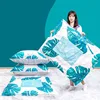 Large Capacity Storage Pouch, Lightweight Vacuum Compression Bag, Dustproof Organizer， Huggle Blanket Store Bag 1