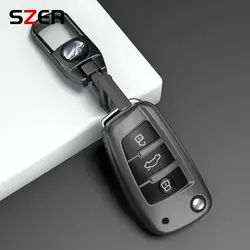 Luxury TPU Car Flip Key Cover Case - Premium Automotive Accessories (Grey Set 1)
