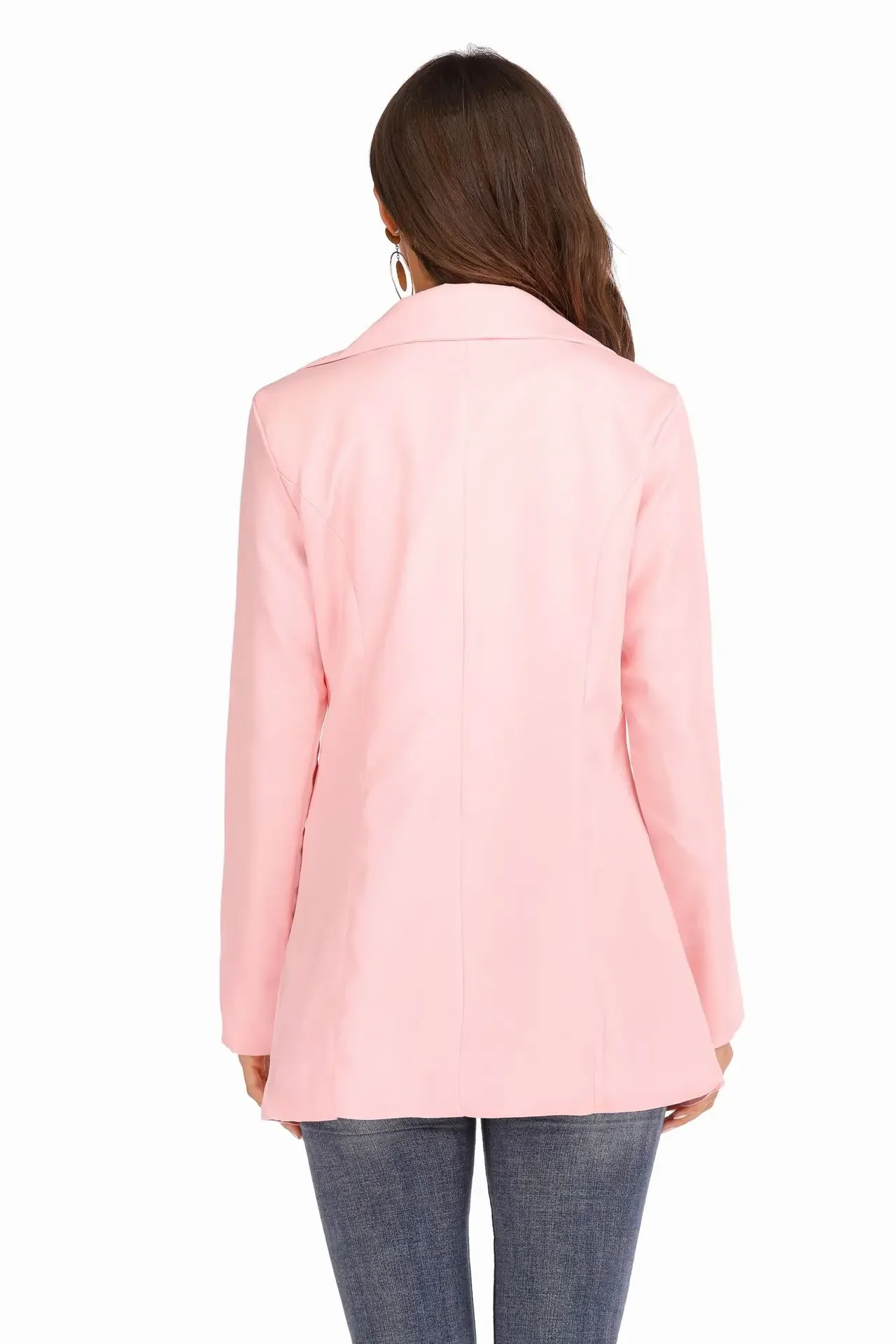 Frauen Europäische Amerikanische Mode Casual Polo Neck Slim Fit Strickjacke Frühling Herbst Temperament Mantel 2025 – Detail 3