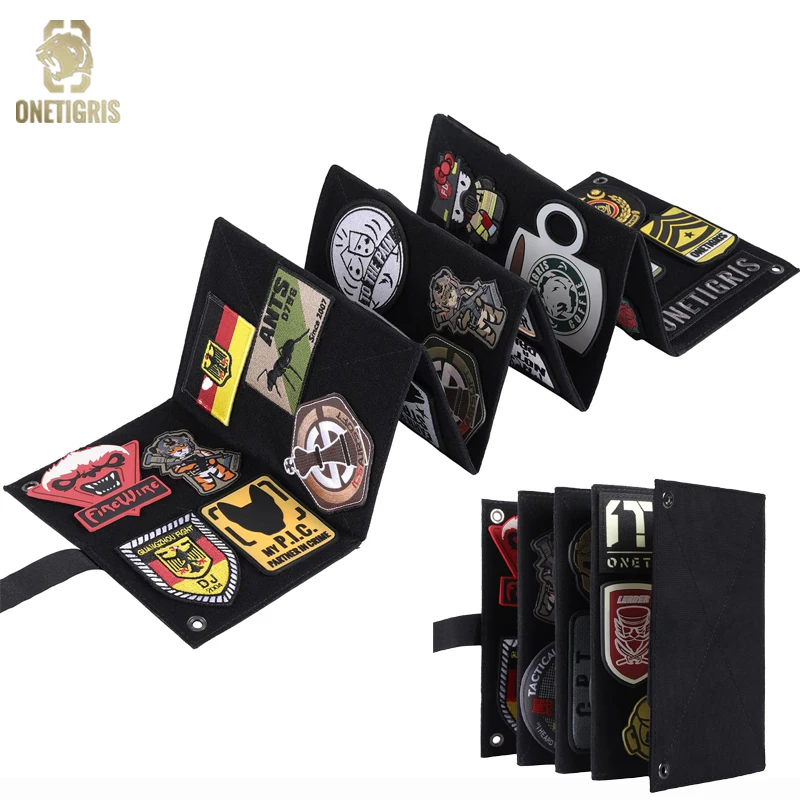 

ONETIGRIS Tactical Foldable Patch Display Organizer Patch Holder Board Mat for All Patches ID Name Tapes(No Patches Included)