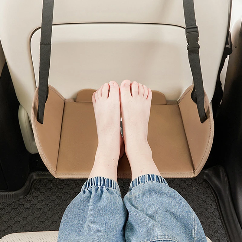 Car Travel Hanging Rest Foot Pad Portable Foot Hammock Long Flight Essentials Office Footrests Adjustable Car Interior Supplies