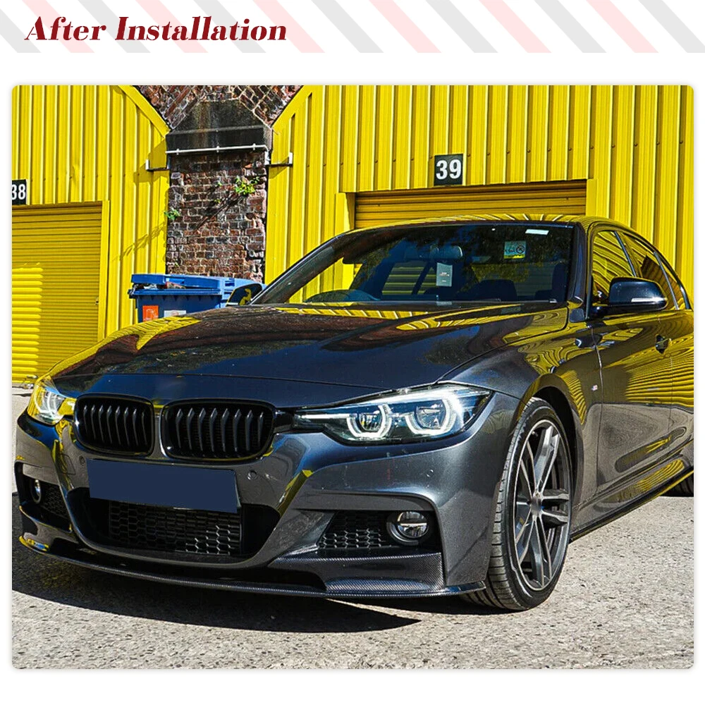 3シリーズ F30 F31 Mスポーツ BMW車用 リアルカーボン リップ 3シリーズ F30 F31 Mスポーツ BMW車用 リアルカーボン リップ