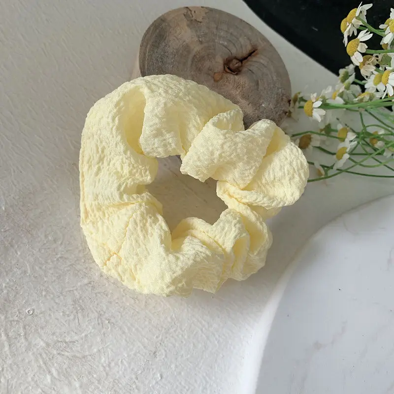 1 pçs sweety verão doce cor scrunchies para mulheres meninas elásticos de borracha de cabelo anel de cabelo corda headwear laços de cabelo