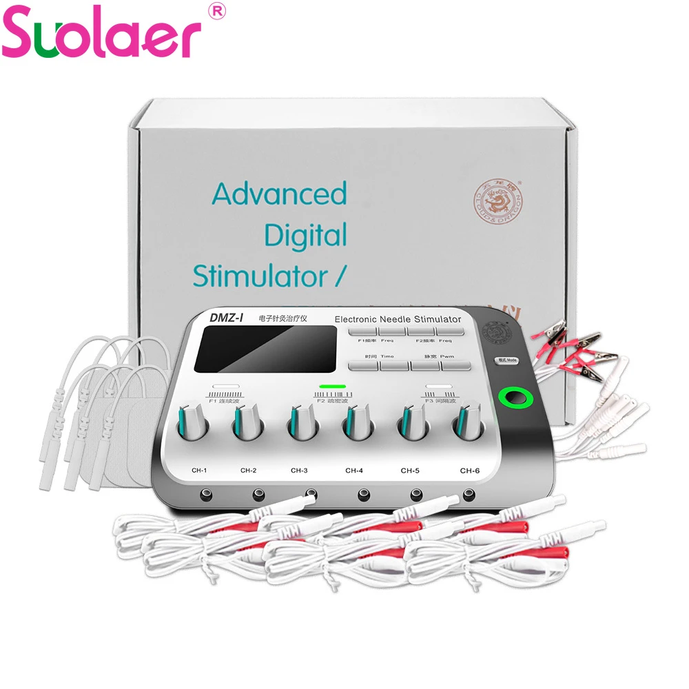 6 Output Channel Tens Body Massager Tennis Electroestimulador Muscular