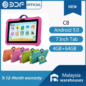 Newest 7 inch kids tablet Google Play Dual Cameras 4GB RAM 64GB ROM 2MP+5MP Quad Core Tablets Bluetooth Wifi 4000Mah