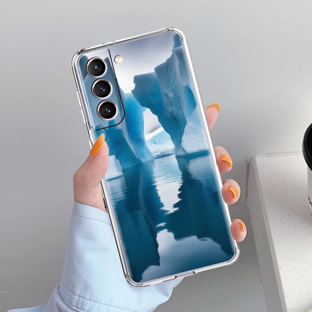 Arctic Snow Scenery Soft Clear Phone Case Cover