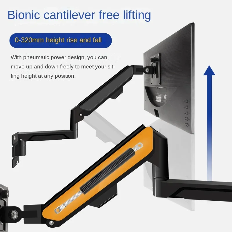 

Lifting Hover Computer Wall Hanging Bracket Universal Telescopic Display Wall-Mounted Shelf Suitable for AOC Lenovo HKC