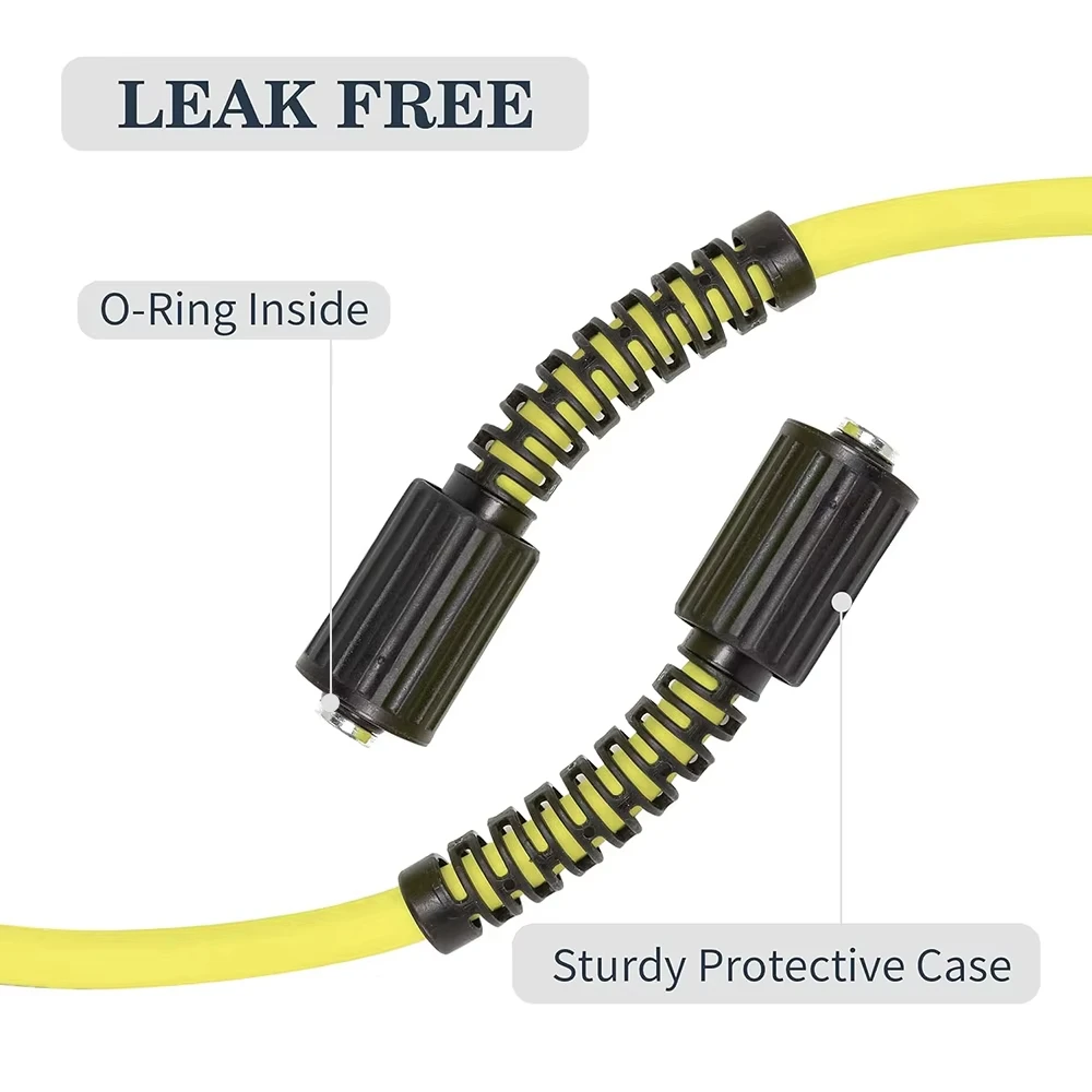 High Pressure Washer Hose Cord Pipe CarWash Hose Water Cleaning Extension Hose M22-Pin 14/15 for Karcher Elitech Interskol Huter 2