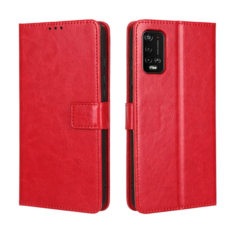 Luxury Leather Flip Case with Magnetic Buckle and Lanyard Strap