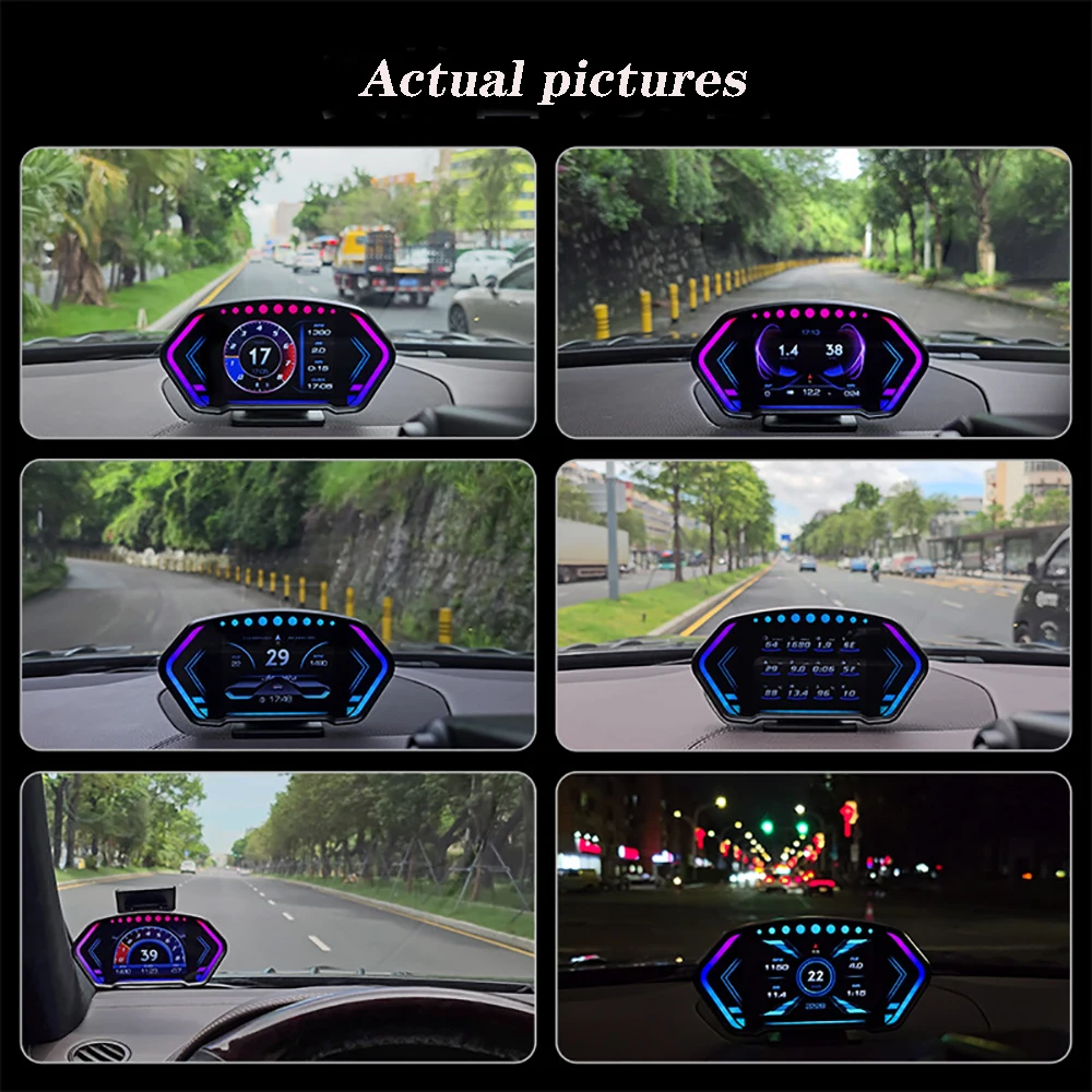 P3 HUD OBD2 GPS ڵ  ÷,  ڵ ӵ  ,  µ  溸  跮