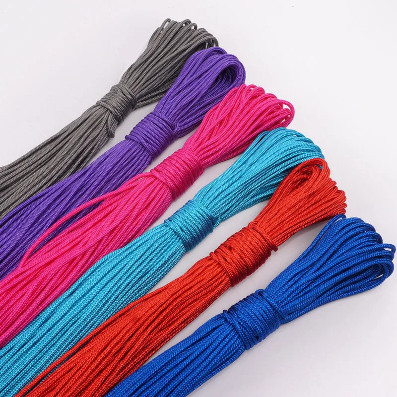 2mm Paracord Rope one stand Cores Paracord for Survival Parachute Cord Lanyard Camping Climbing Camping Rope Hiking