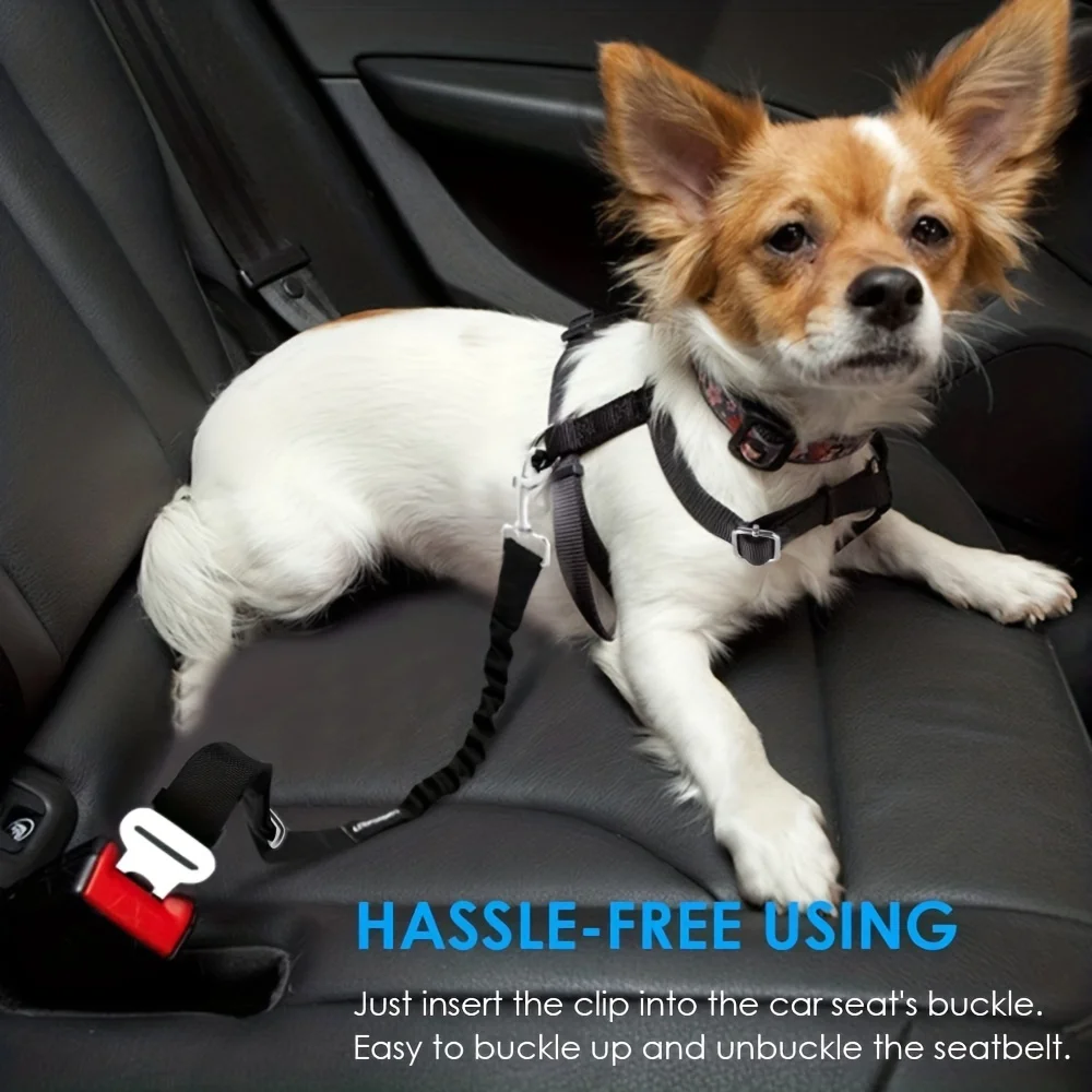Car Seat Belt Pet Adjustable Cat Dog Car Seat Vehicle Dog Harness Lead Clip Safety Lever Traction Collars Accessoires