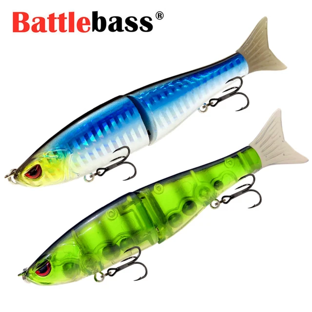 BATTLEBASS Slowsinking Glide Baits for Pike Salmon Trout Topwater