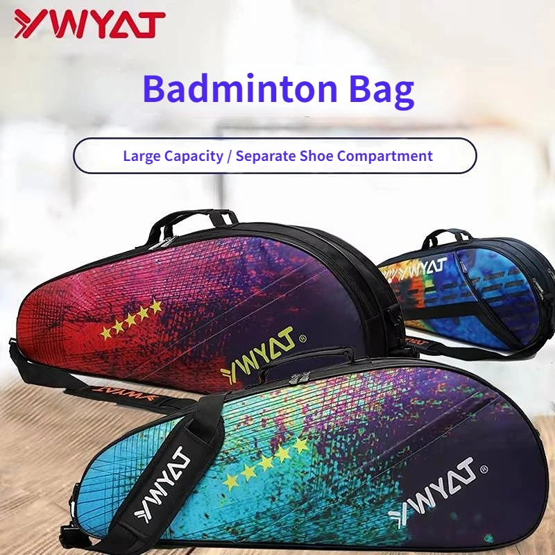 2024 Original Waterproof Badminton Racket Bag Single Shoulder Thicken Gymbag Sport Bags Tennis Badminton Bag Birthday Gifts 4