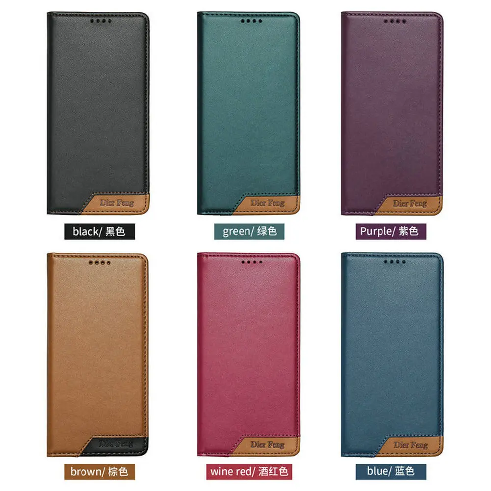 Luxurious RFID Leather Flip Case with Card Holder