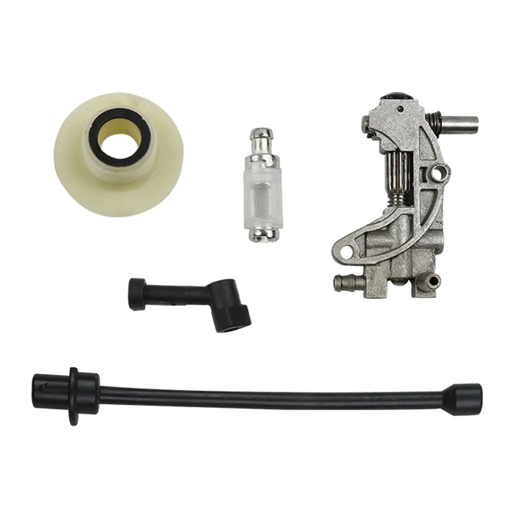 5/7Pcs Oil Drive Pump Kit For 4500 5800 45CC 52CC And 58CC Chinese Chainsaw Models Oil Pump Cover Chainsaw Oil Saw Accessories