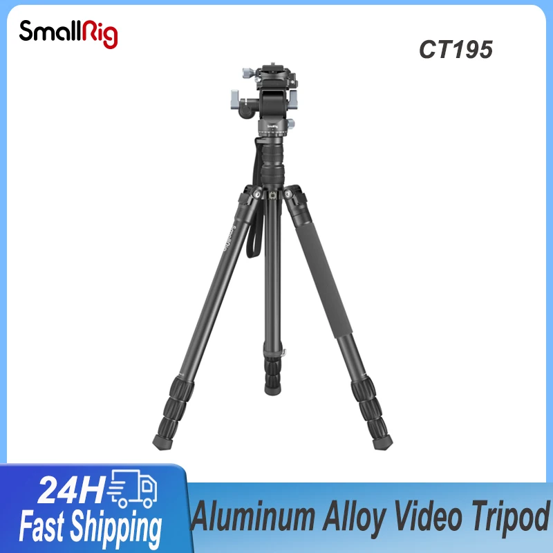 

SmallRig FreeBlazer Aluminum Alloy Video Tripod CT195 Foldable Tripods of loading 15kg for Camera Phone live streaming vlog 4307