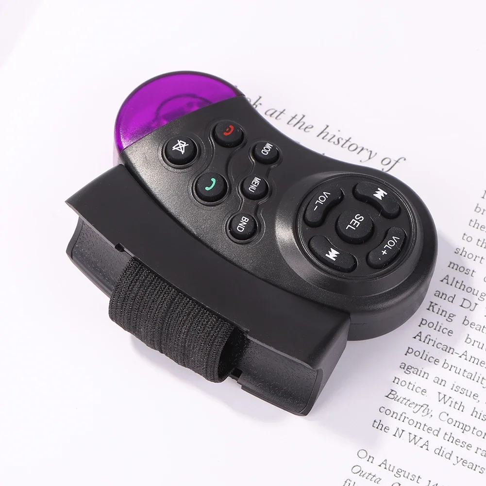 Steering Wheel Remote Control 1Key Universal Wireless For Car Music Radio DVD VCD Without Battery