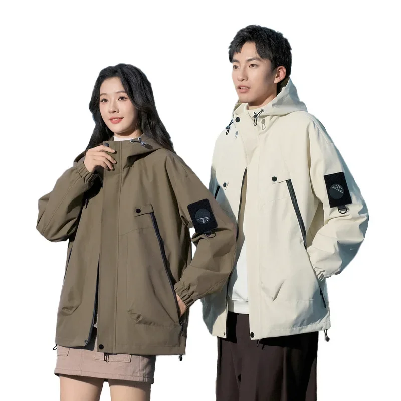 Spring And Autumn New Anti-Wind Trendy American Style High Street Hooded Jacket Fashionable Versatile Jacket