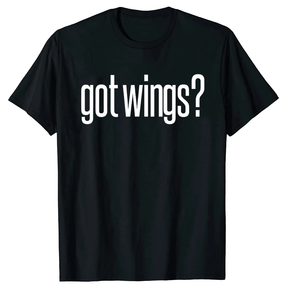Got Fried Chicken Wings Food Image Lover Fun T-Shirts Herren T-Shirt 100% Baumwolle Lockerer Oversize-Rundhalsausschnitt Hip-Hop-T-Shirt
