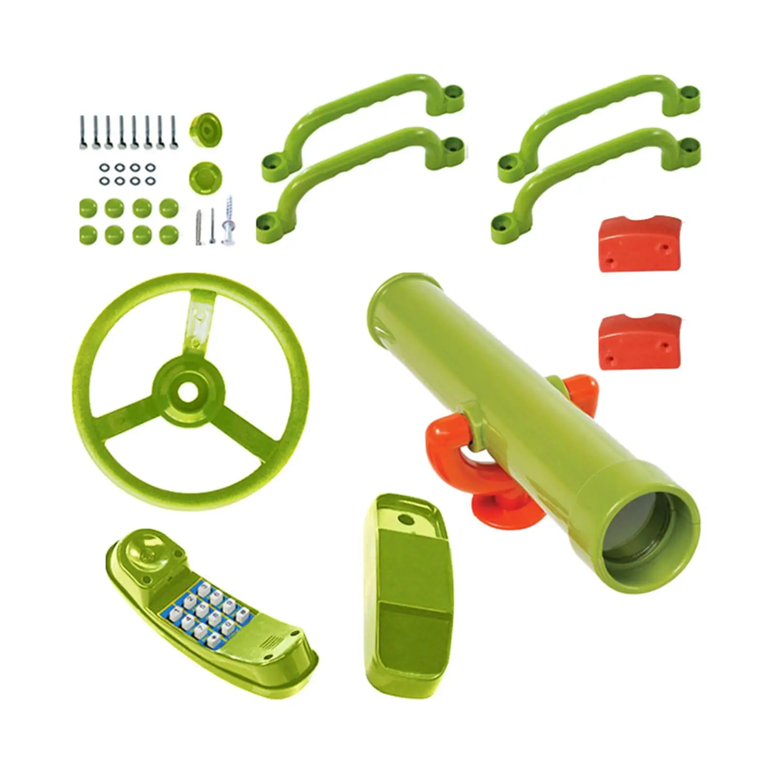 Pirate Ship Parts Steering Wheel Easy to Install Swing Set Attachments for Backyard Jungle play House Tree House Gifts 4