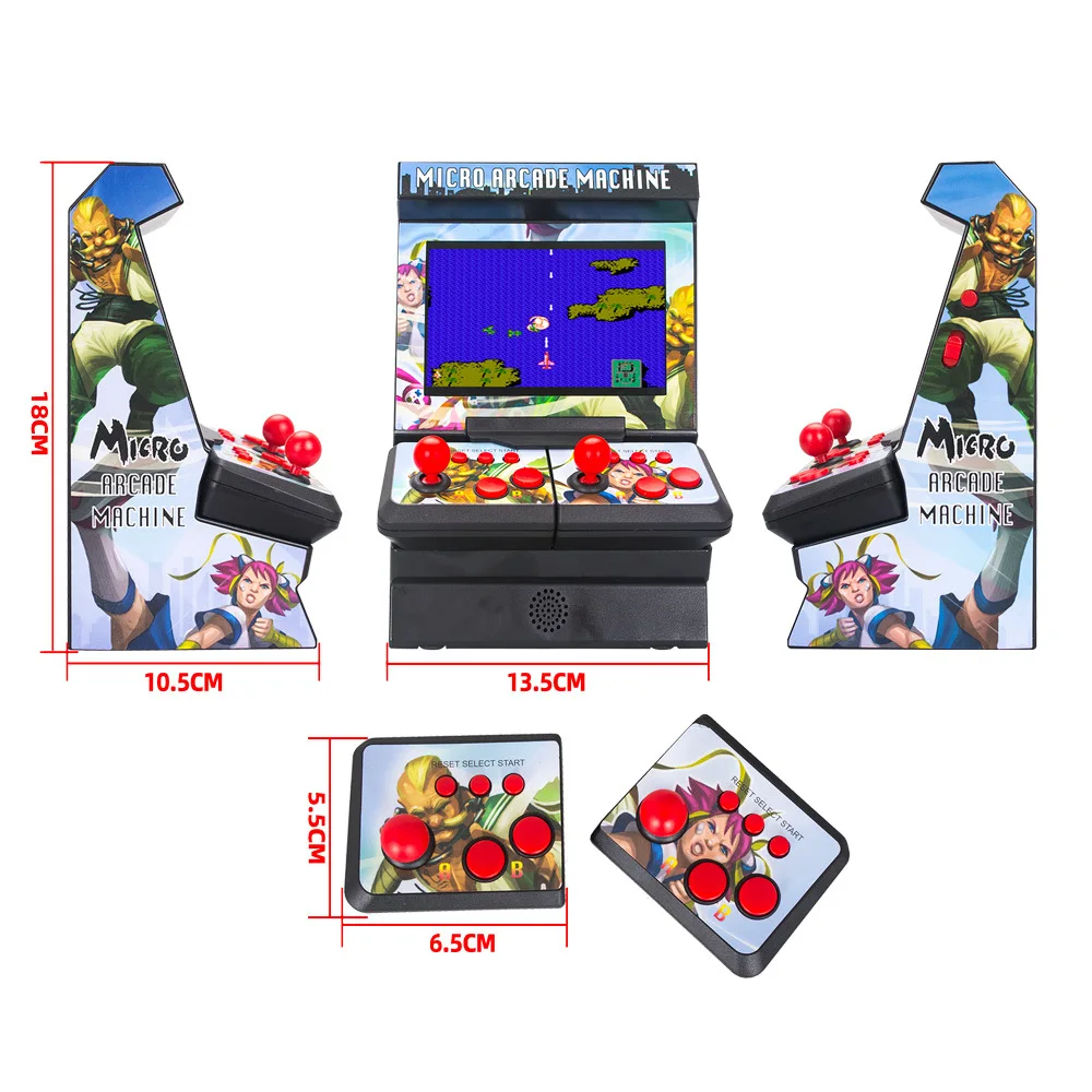 NEW Mini Arcade Handheld Game Players 8 Bit 4.3 Inch Video Game Console Built in 300 Games 2.4G Dual Wireless Remote Joystick