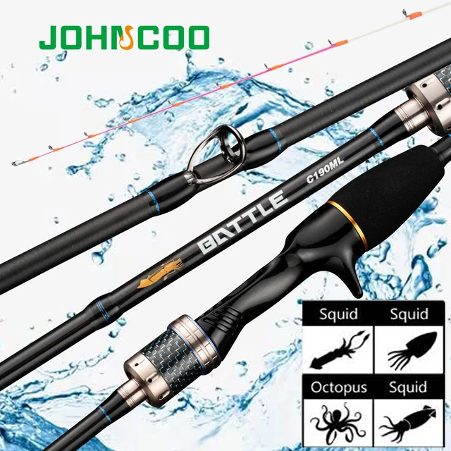 Casting Fishing Rod Squid Egi Rod Octopus Rod 190cm ML Power Pe 0.8-1.5  With Solid Tip Saltwater Lure 20-150g Cuttlefish Rod - AliExpress