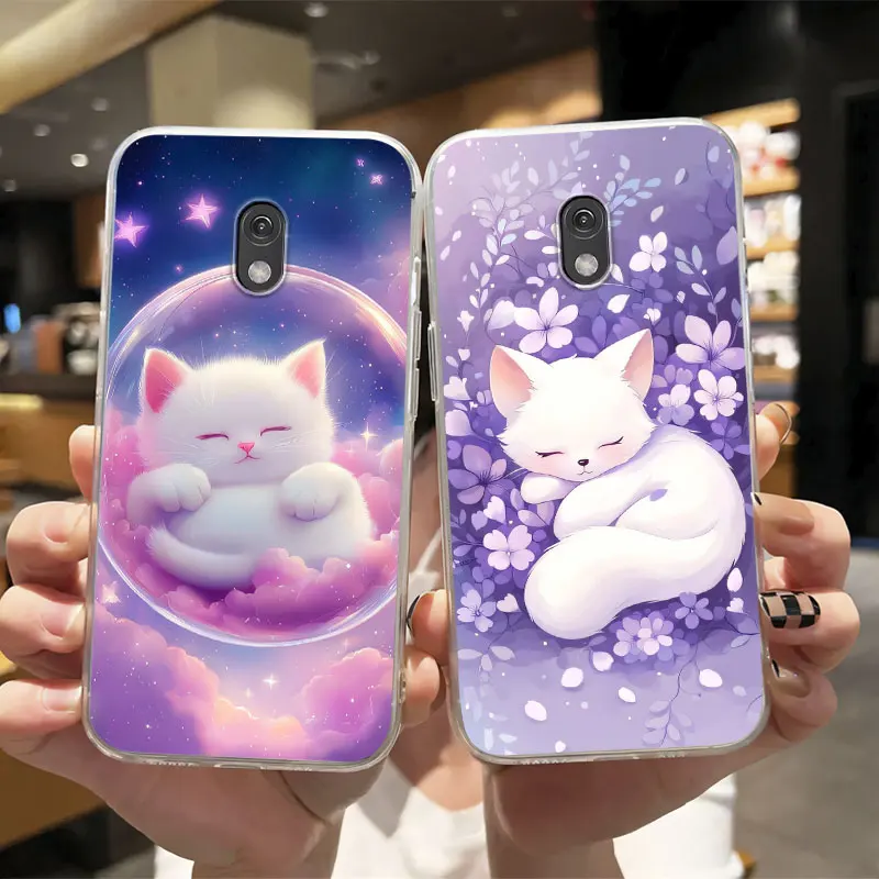 Silicone Soft Transparent Shockproof Phone Case with Marble Flower Design