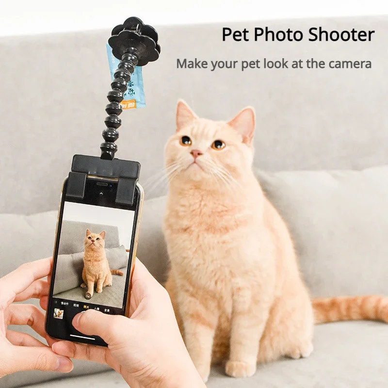Pet Photo Artifacts Cats Dogs Look At The Lens Toy Cell Phone Camera Bracket Selfie Clip Supplies Puppy Pet Products Toys