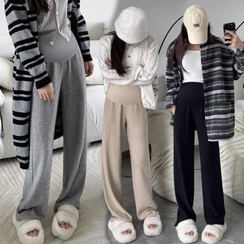 Maternity Pants Trousers For Pregnant Women Wear Easy Casual Pregnancy Clothes Overalls Ninth