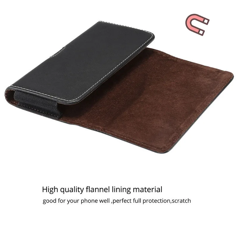Universal Leather Phone Belt Clip Case Waist Bag