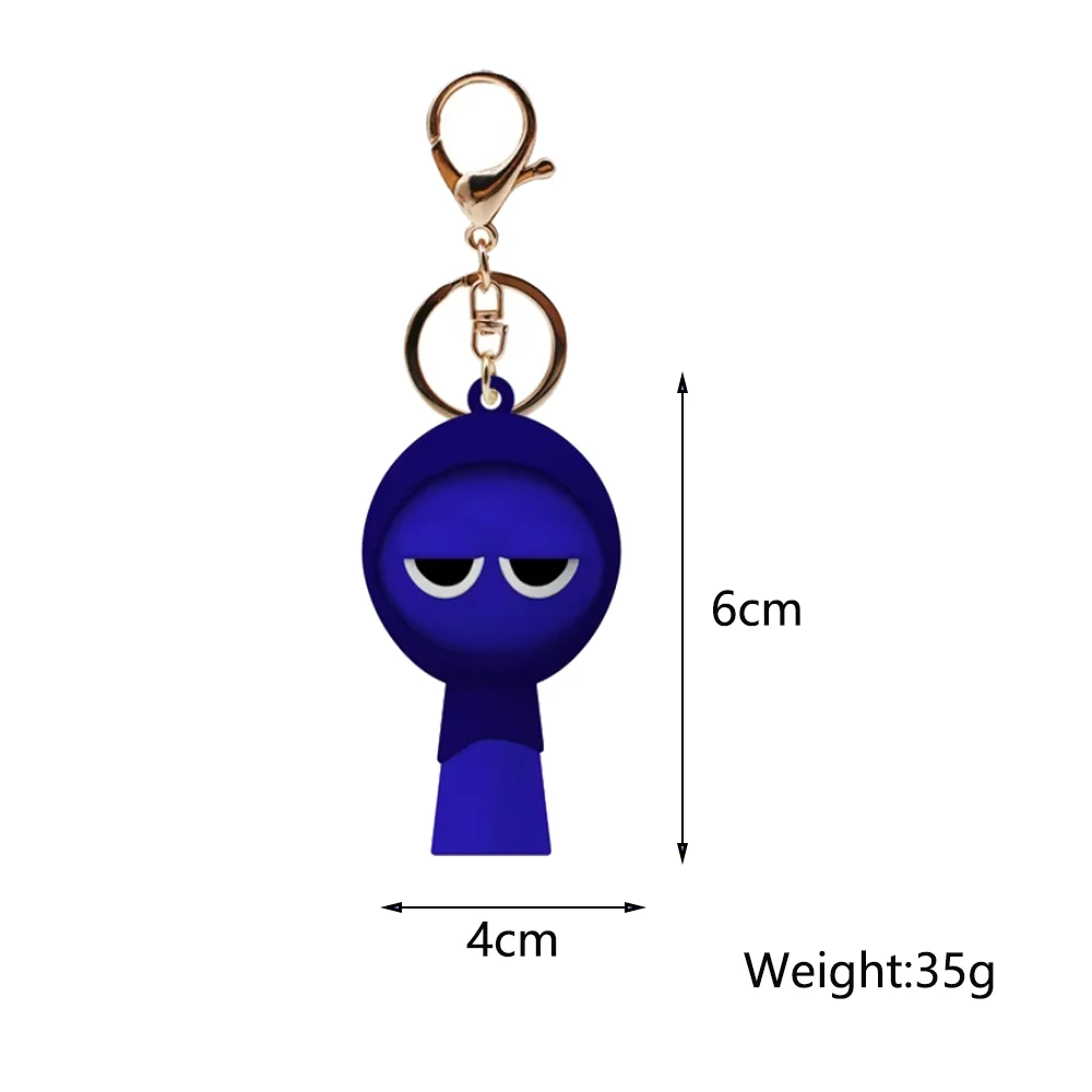 Cartoon Sprunki Keychain for Girl Boy Bag Pendant Keyring Jewelry Fans Gifts anime keychain key rings key chains