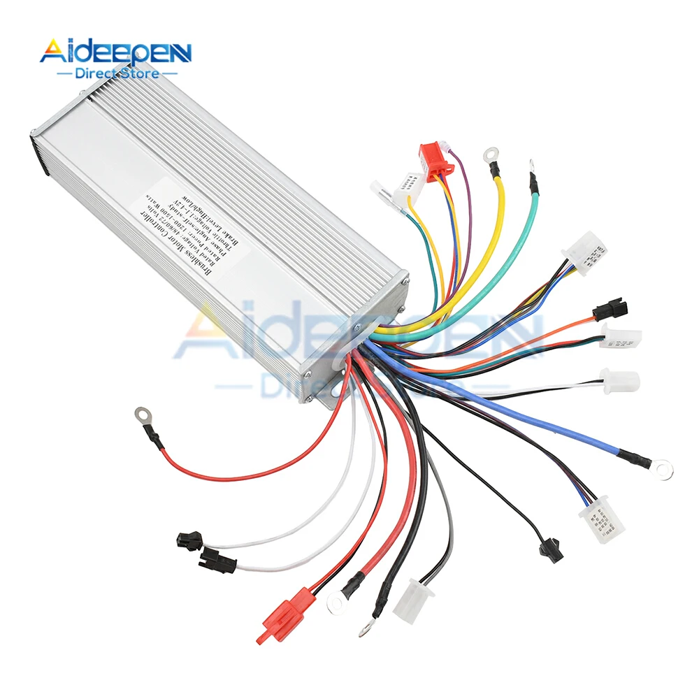 48V/60V/64V/72V 1200W-1500W Brushless DC Motor Speed Controller for Electric Bicycle E-Bike Scooter Electric Bicycle Accessories