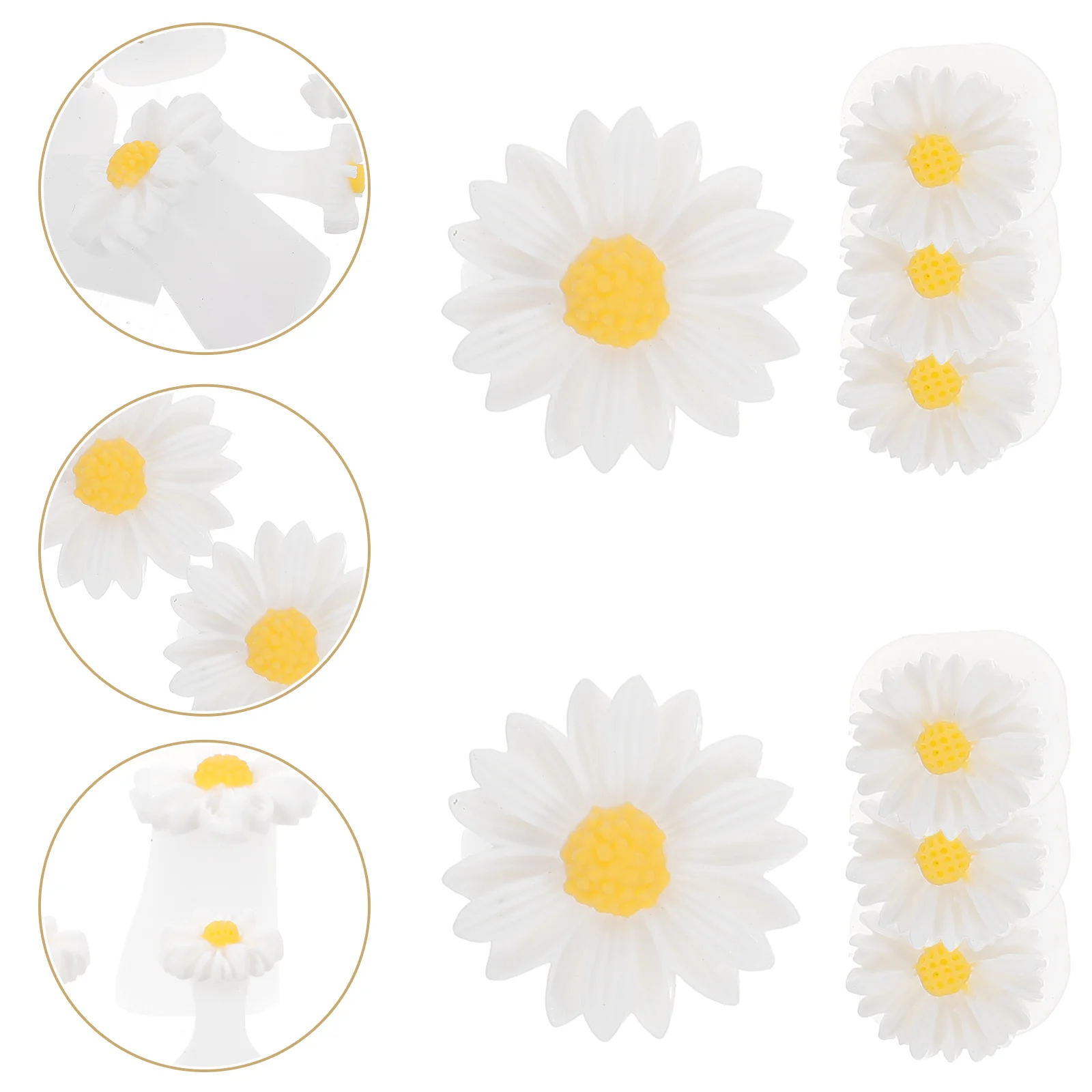 Finger Splitter Toe Organ of Foot Nail Gel Silicone Spacers Daisy Flower Separators