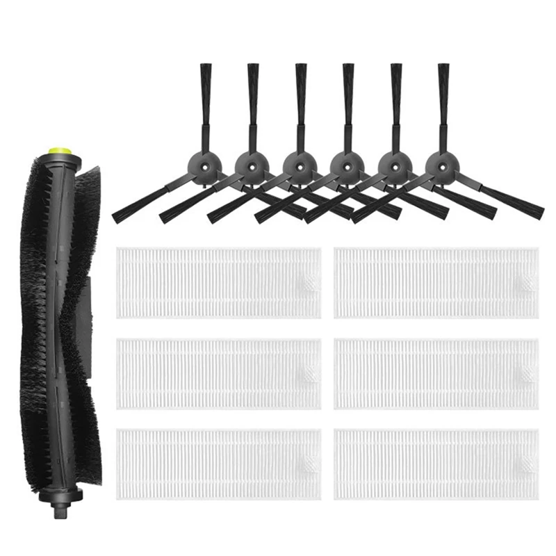 

13Pcs Roller Brush Filter Side Brush Replacement Parts For Qihoo 360 S10 X100 Max Robotic Vacuum Cleaner