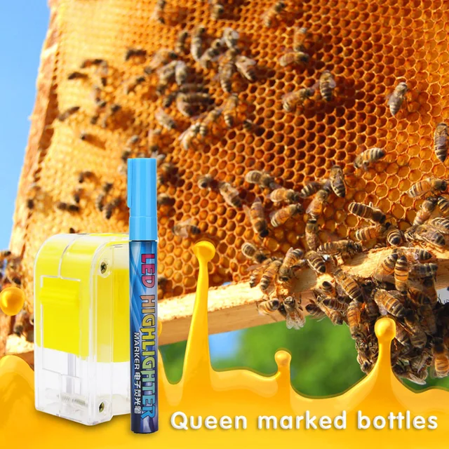 8 Színű Méhészeti Marker Palack Jelöléssel Tollkirálynő Király Méh Fogó Méhész Felszerelés Jelölő Eszköz - Image 4